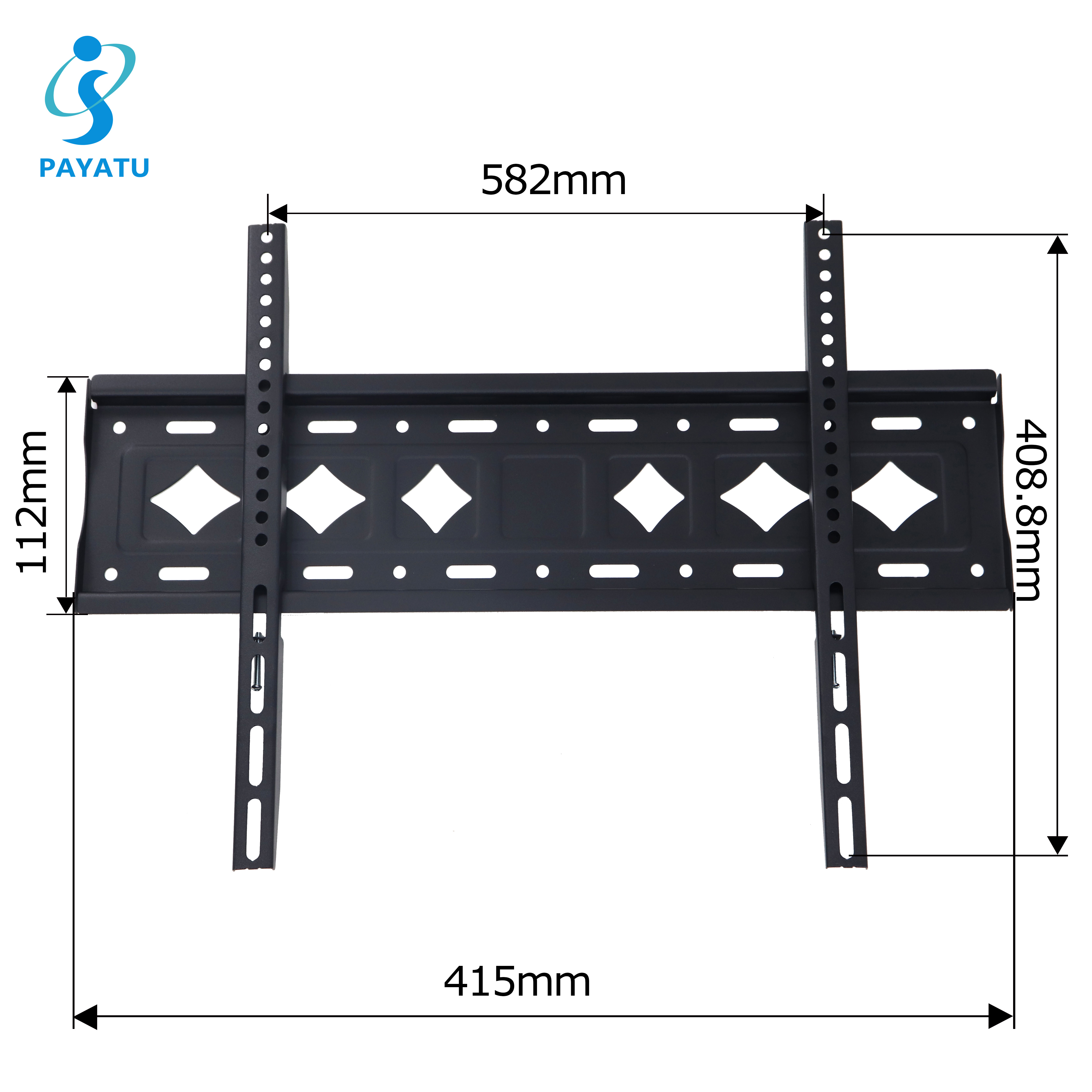 Large Size TV Rack For Wall Flush Wall Mount