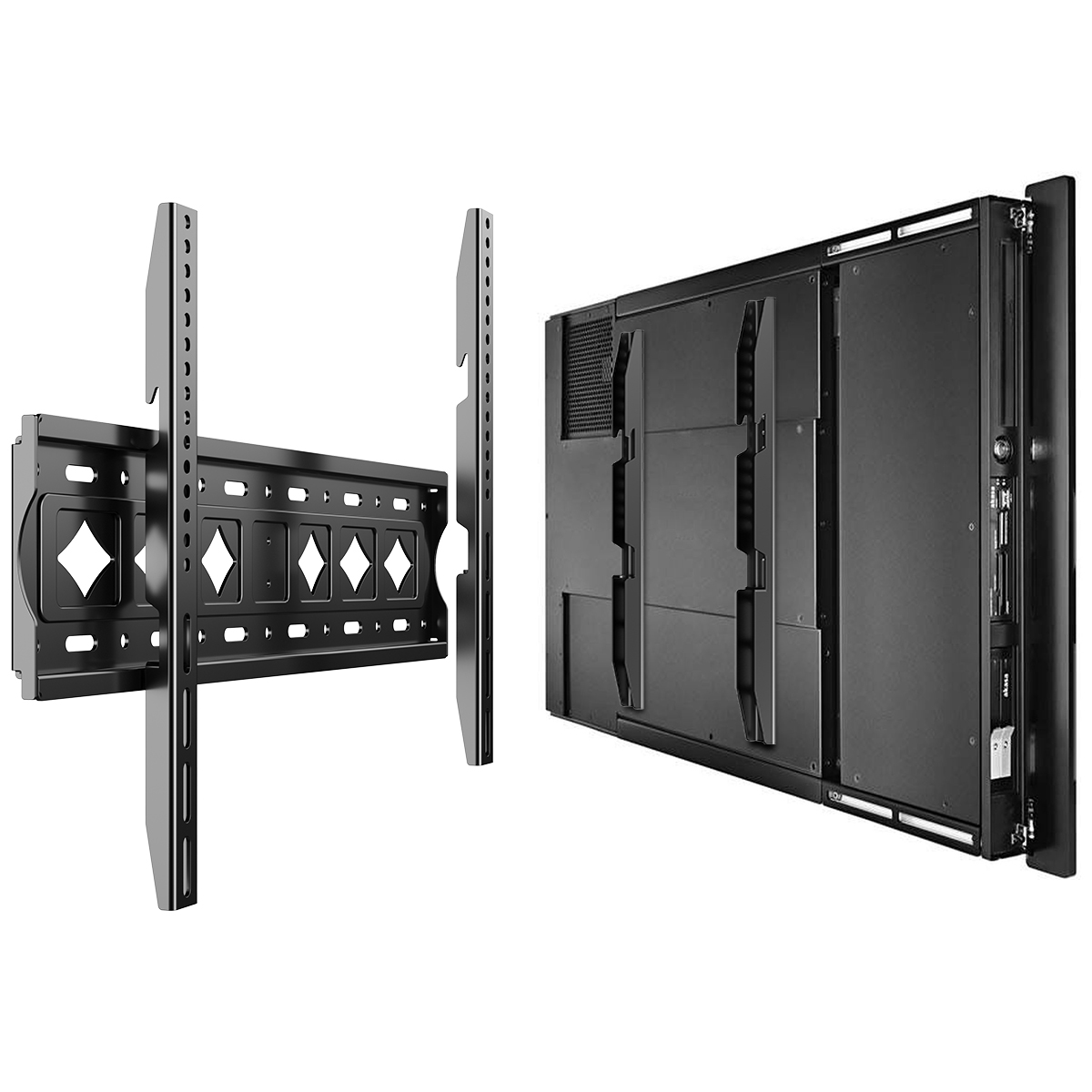 Large Size TV Rack For Wall Flush Wall Mount