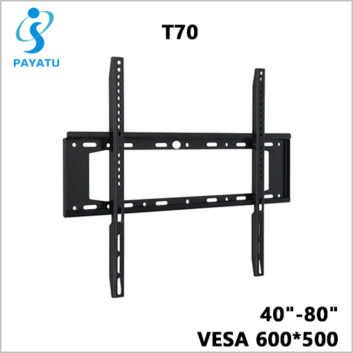 40-80 Inch Fixed In Wall TV Mount 65KG Heavy Duty TV Wall Mount