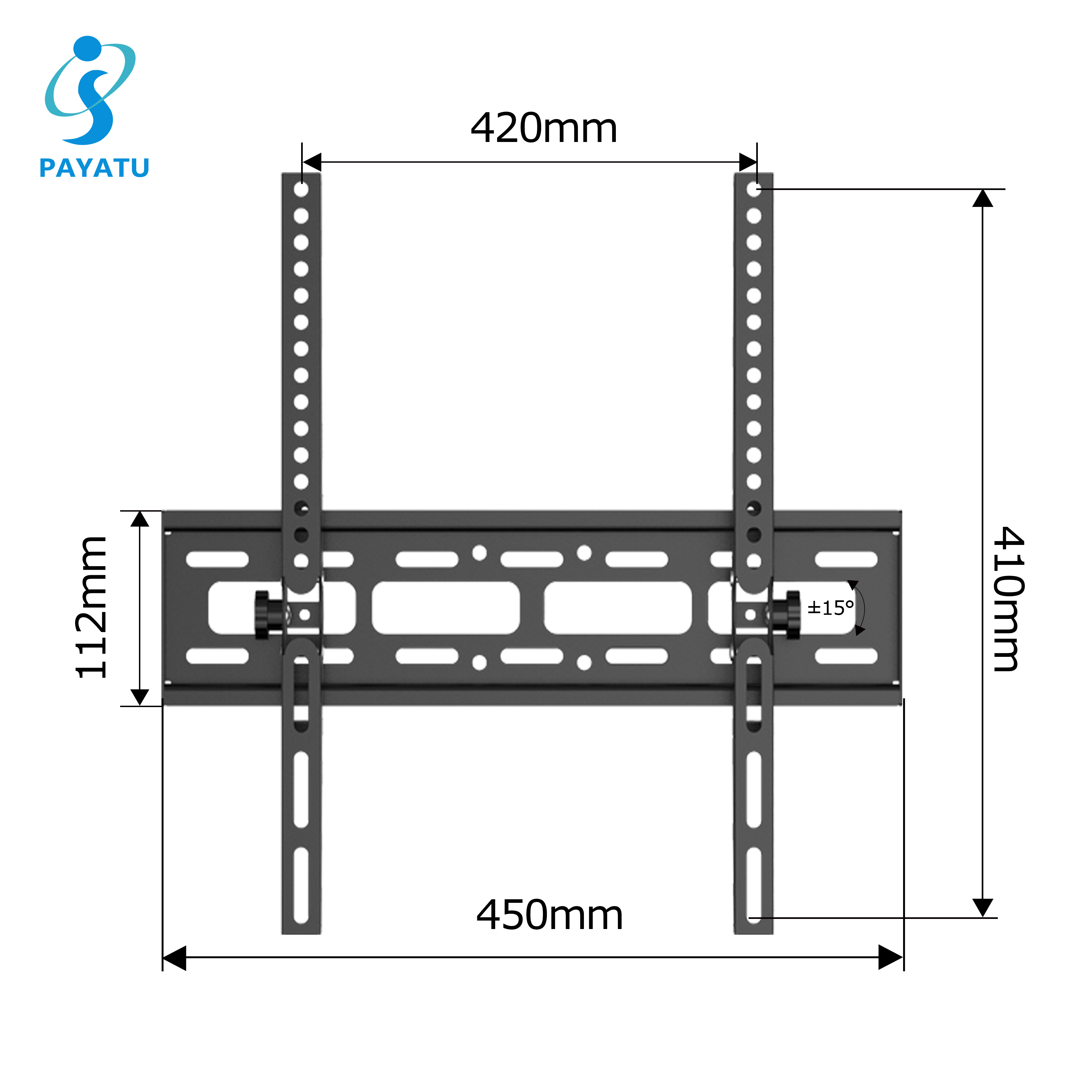 Slim Fit Wall Mount Universal Up And Down 55 Inch TV Mount