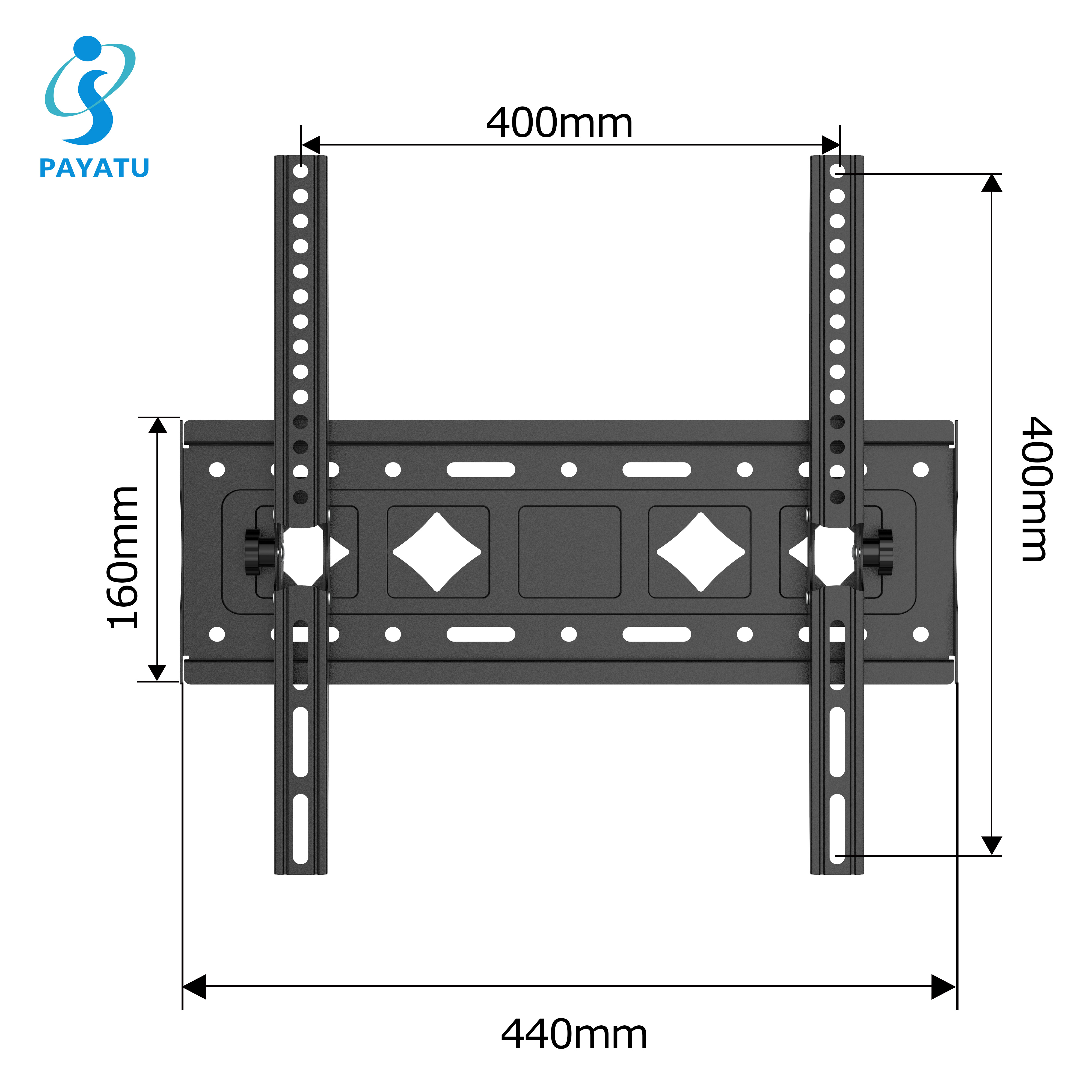 Tilting TV Wall Mount Bracket Universal LED TV Mount 26-65 Inch