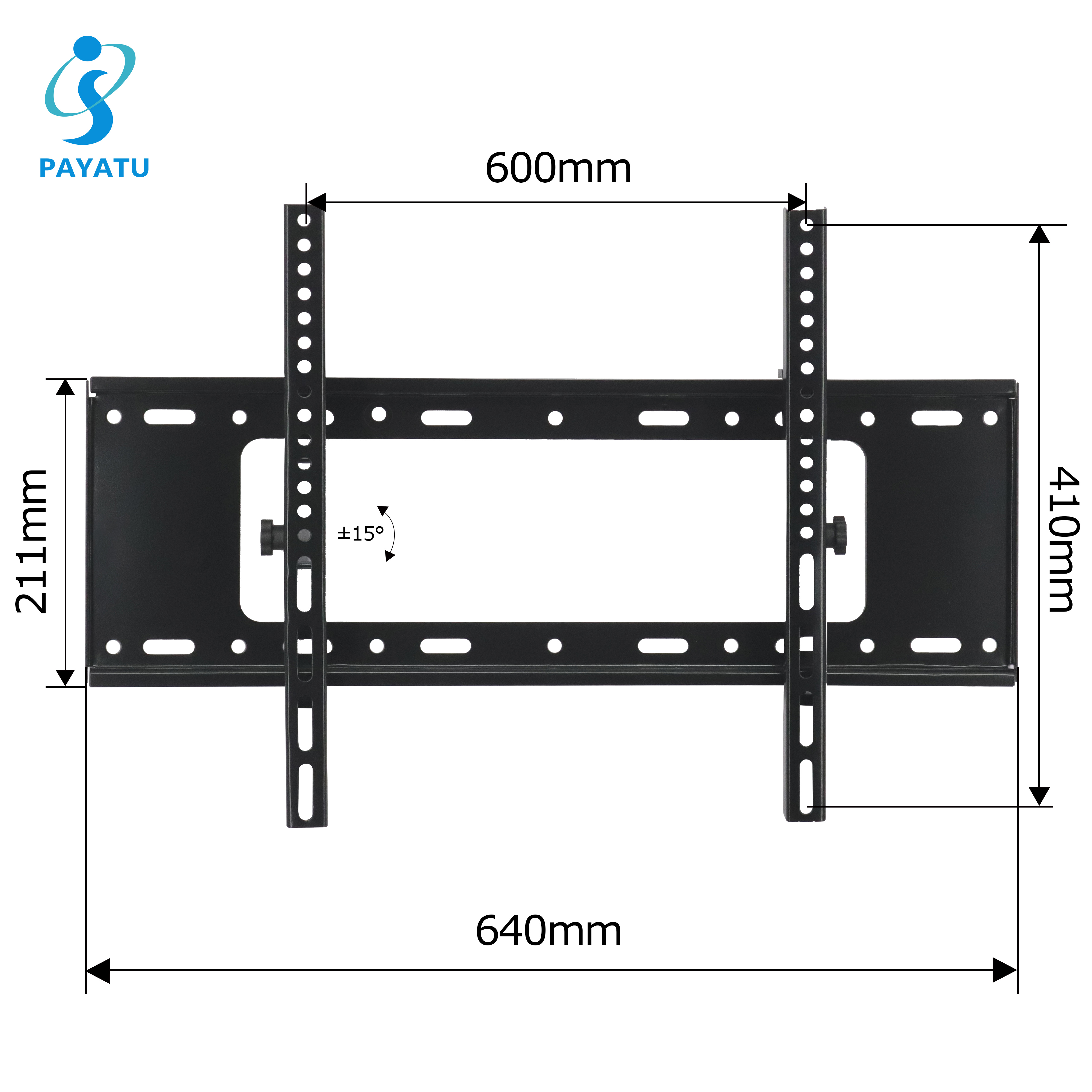 Tilted TV Holder On Wall 32-75 Inch LED LCD TV Bracket For Plasterboard