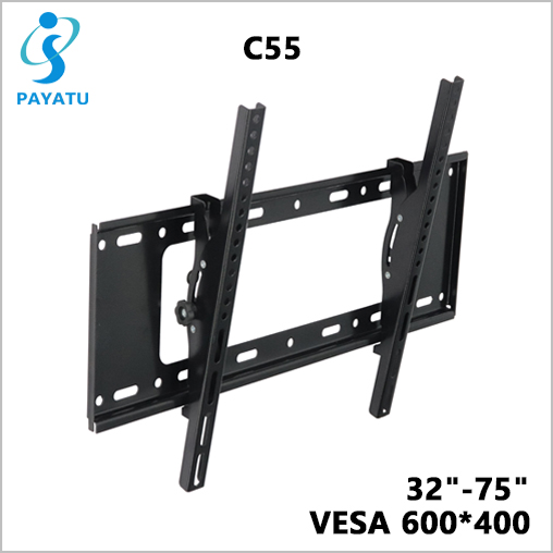 Tilted TV Holder On Wall 32-75 Inch LED LCD TV Bracket For Plasterboard