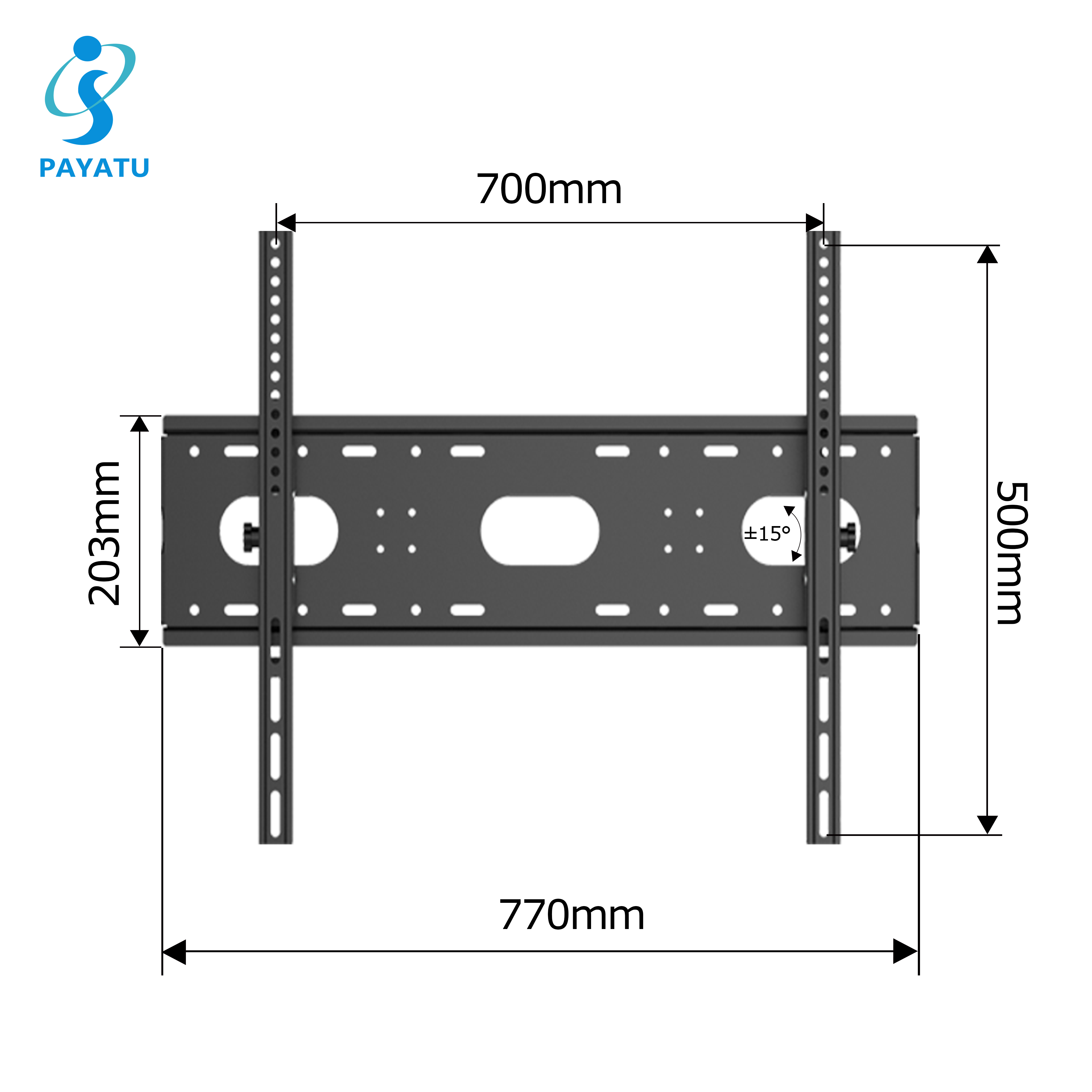 Universal Tilting Frame TV Mount Heavy Duty TV Wall Mount 85 Inch