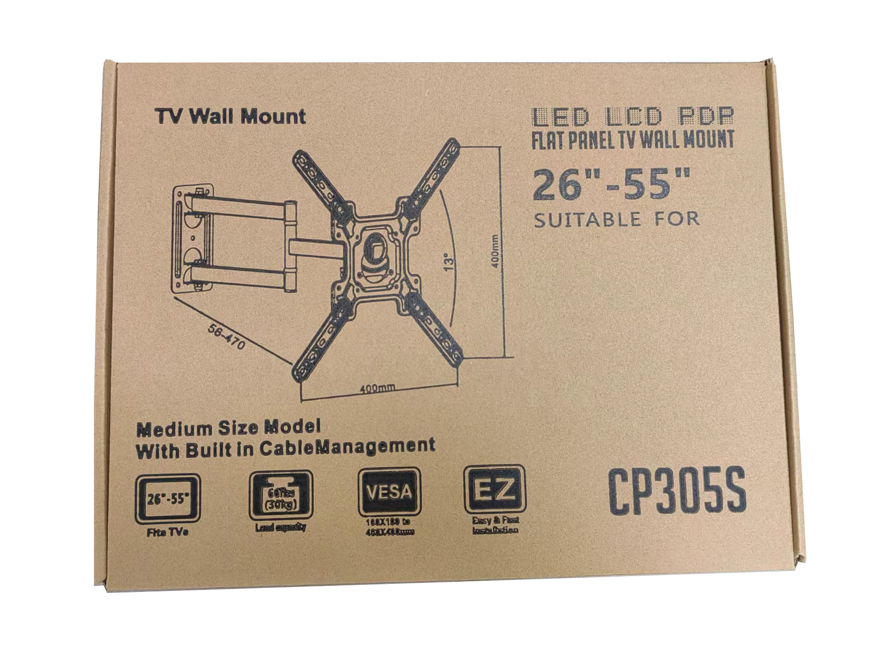 Similar Model P4 32-55 Inch Swivel Wall Mount Articulating TV Mount