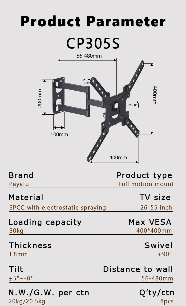42 tv wall mount