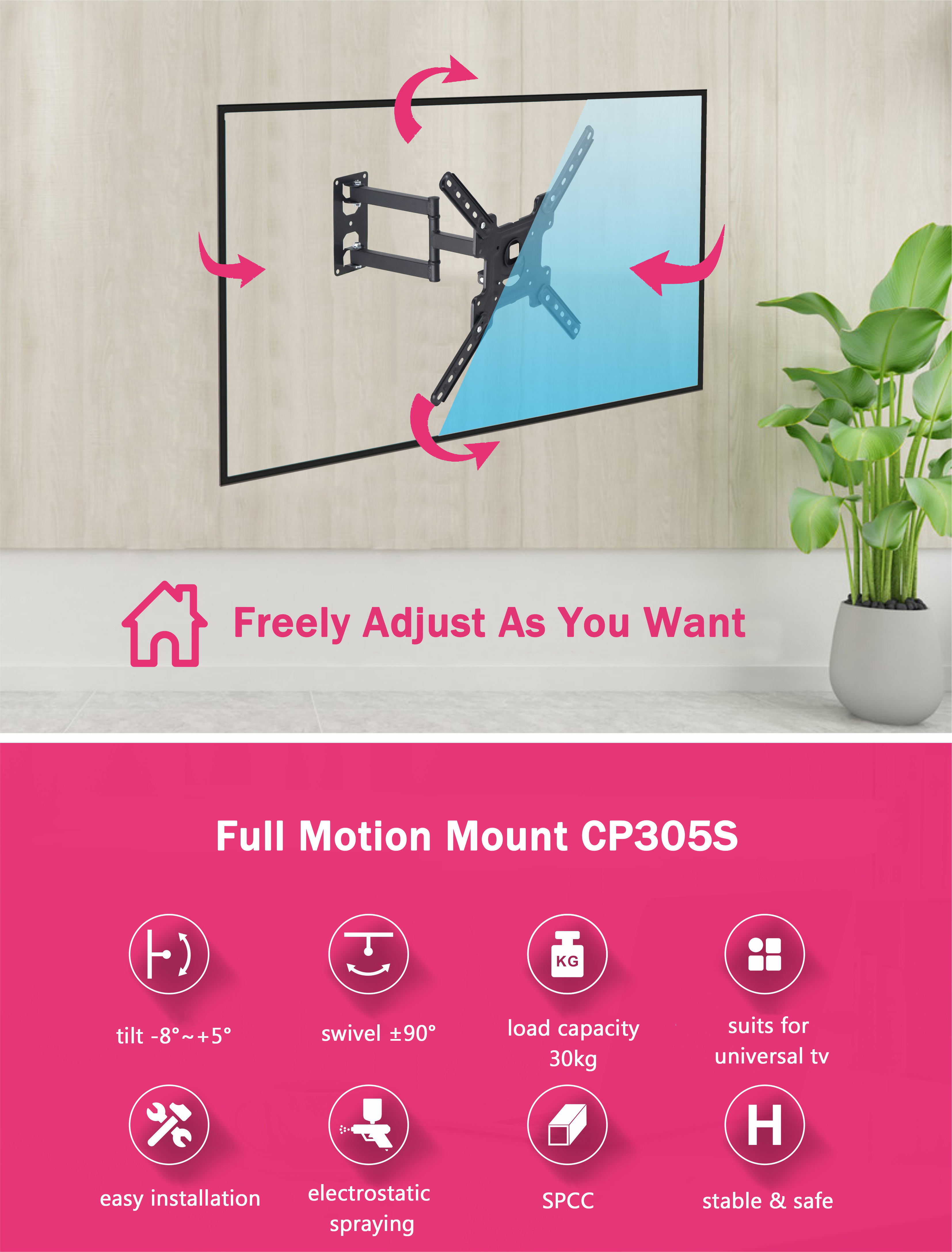 swivel wall mount