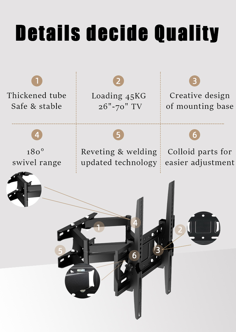 65 tv wall mount