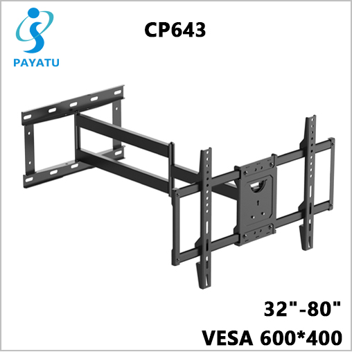 Home Use Corner TV Mount Full Motion Mantel TV Mount Bracket For 32-80 Inch