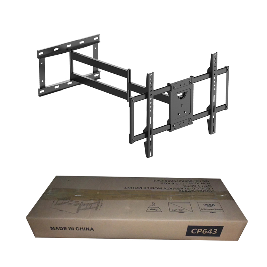 Home Use Corner TV Mount Full Motion Mantel TV Mount Bracket For 32-80 Inch