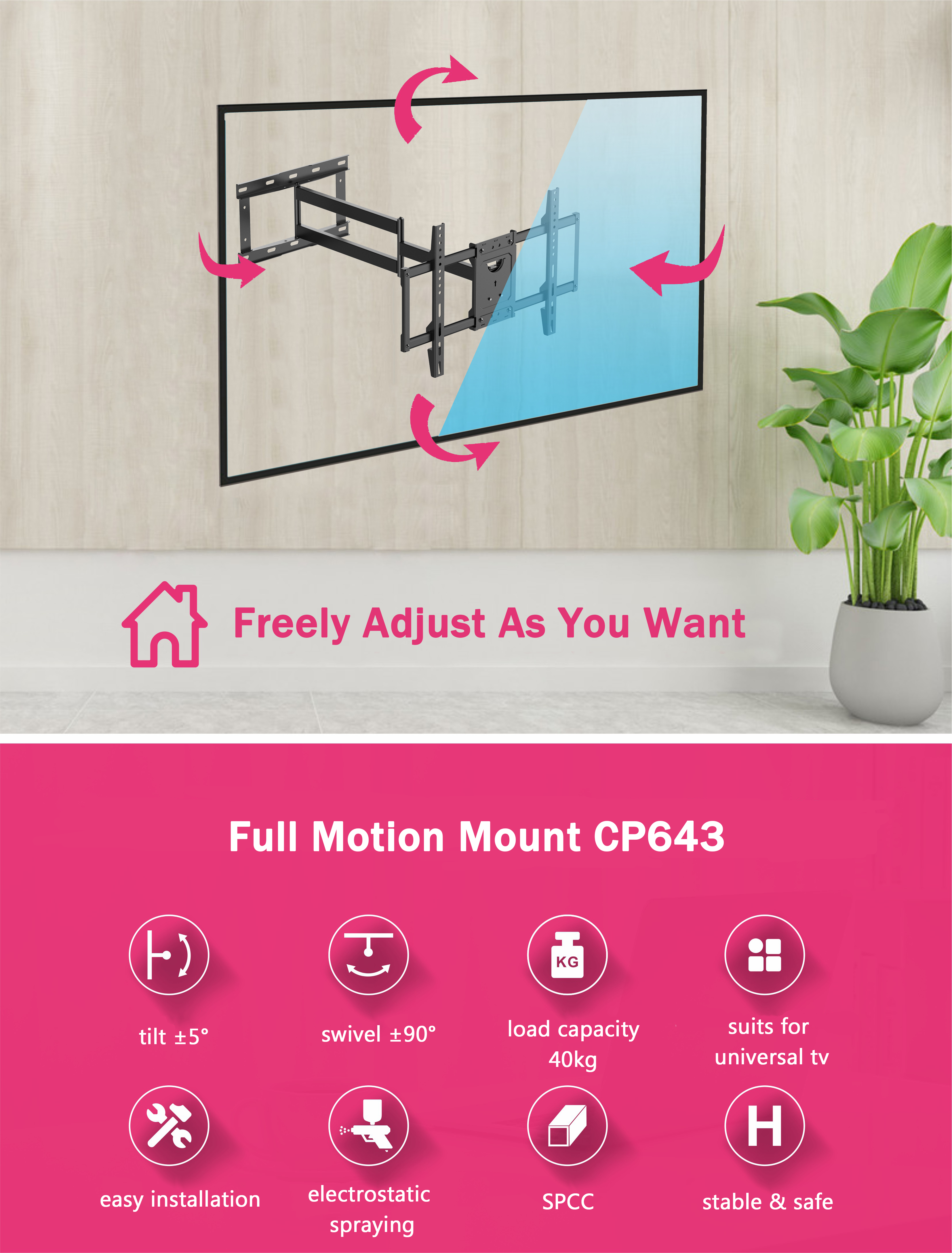 75 inch tv wall mount