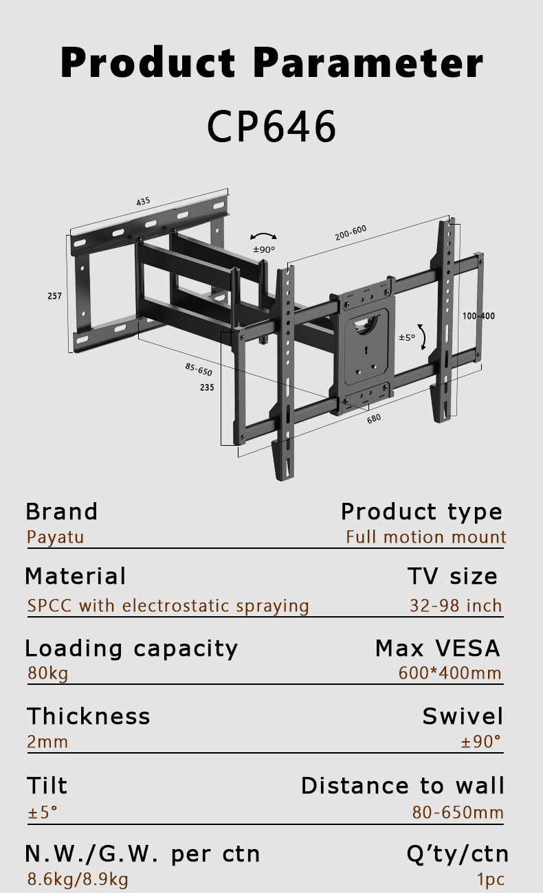 television wall brackets