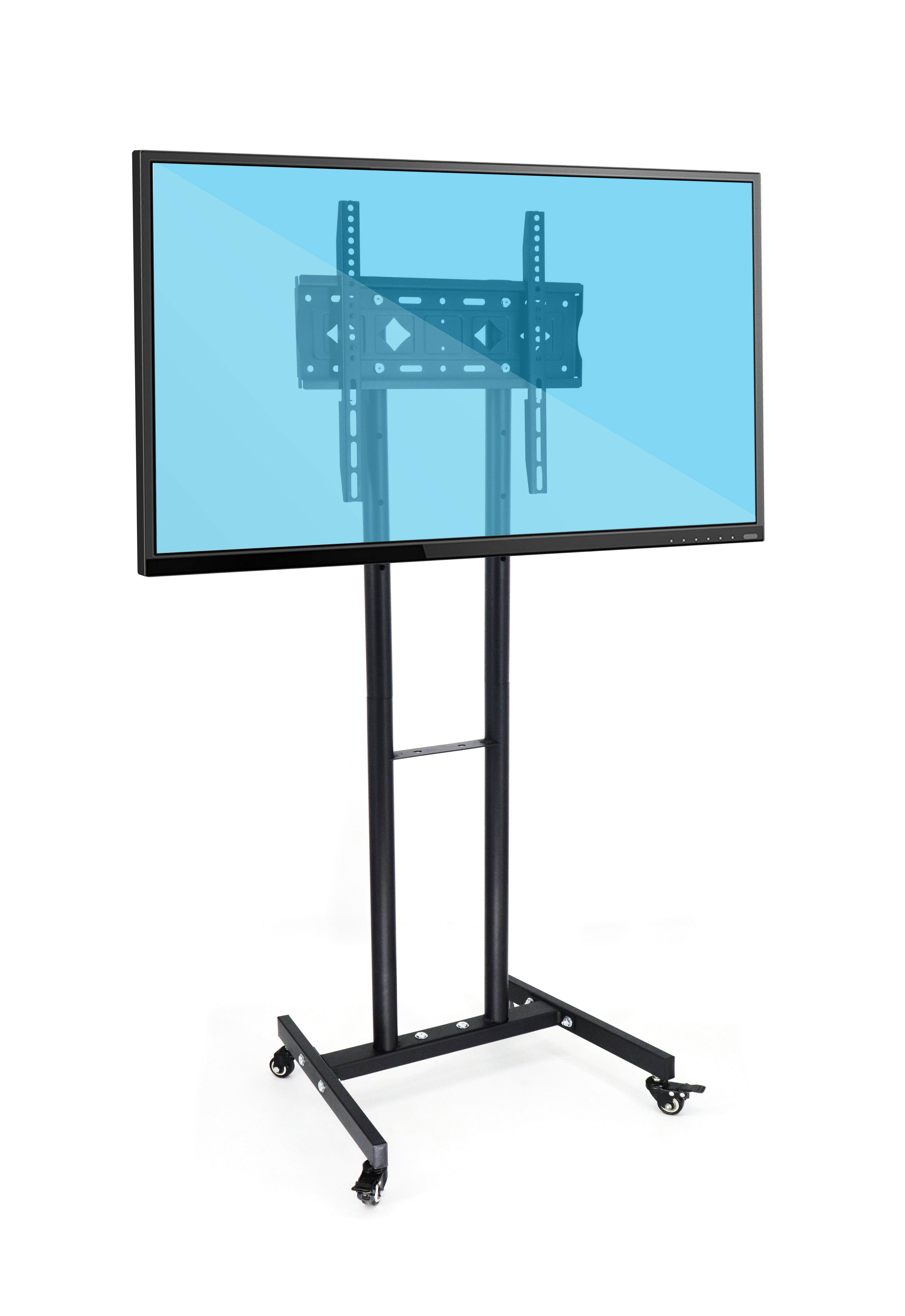 Supply Small TV Stand On Wheels 32-55 Inch VESA 400*400 Mobile Stand TV ...