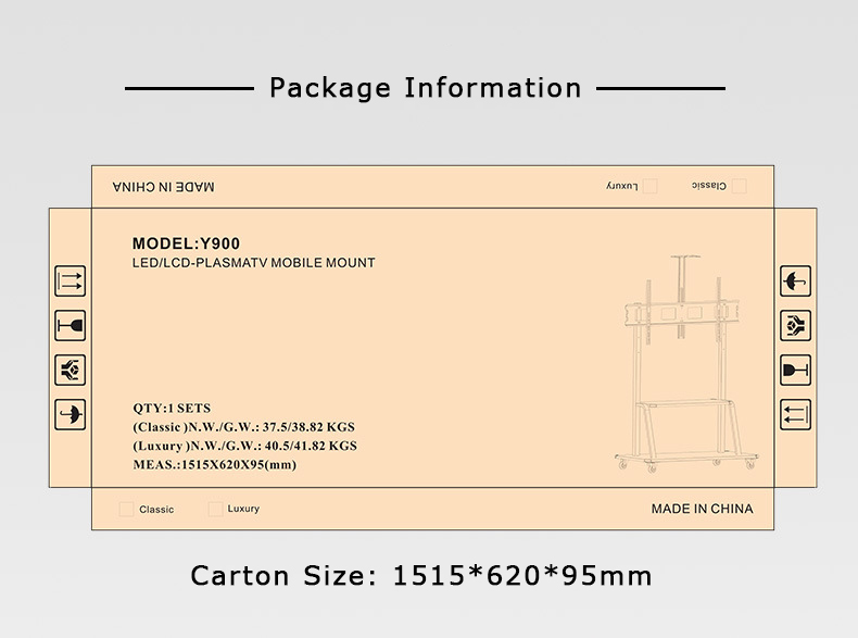 mobile tv stand on wheels