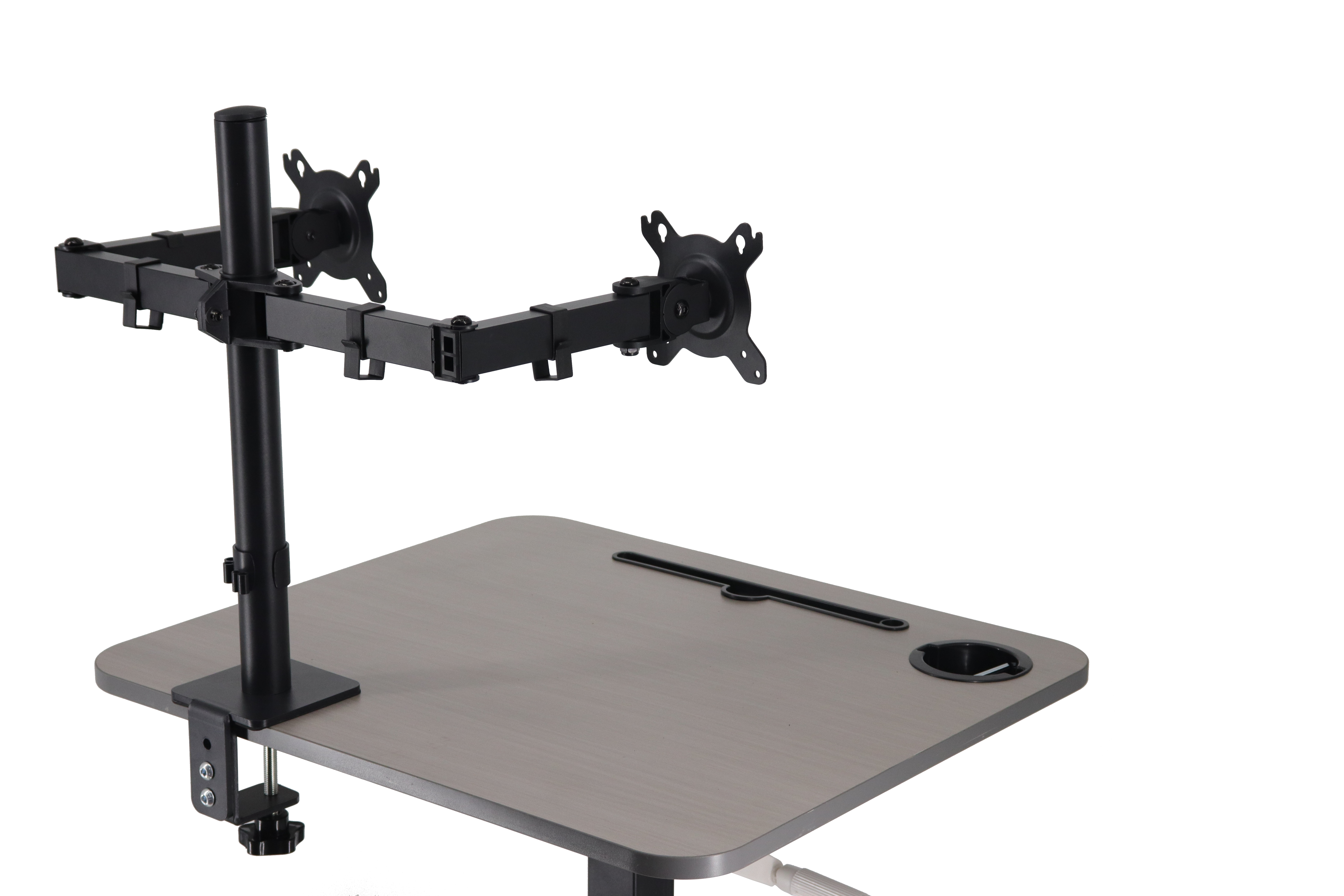 Dual Monitor Mount Double Display Computer Monitor Stand 14-32 Inch