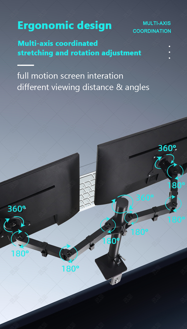 dual computer monitor stand