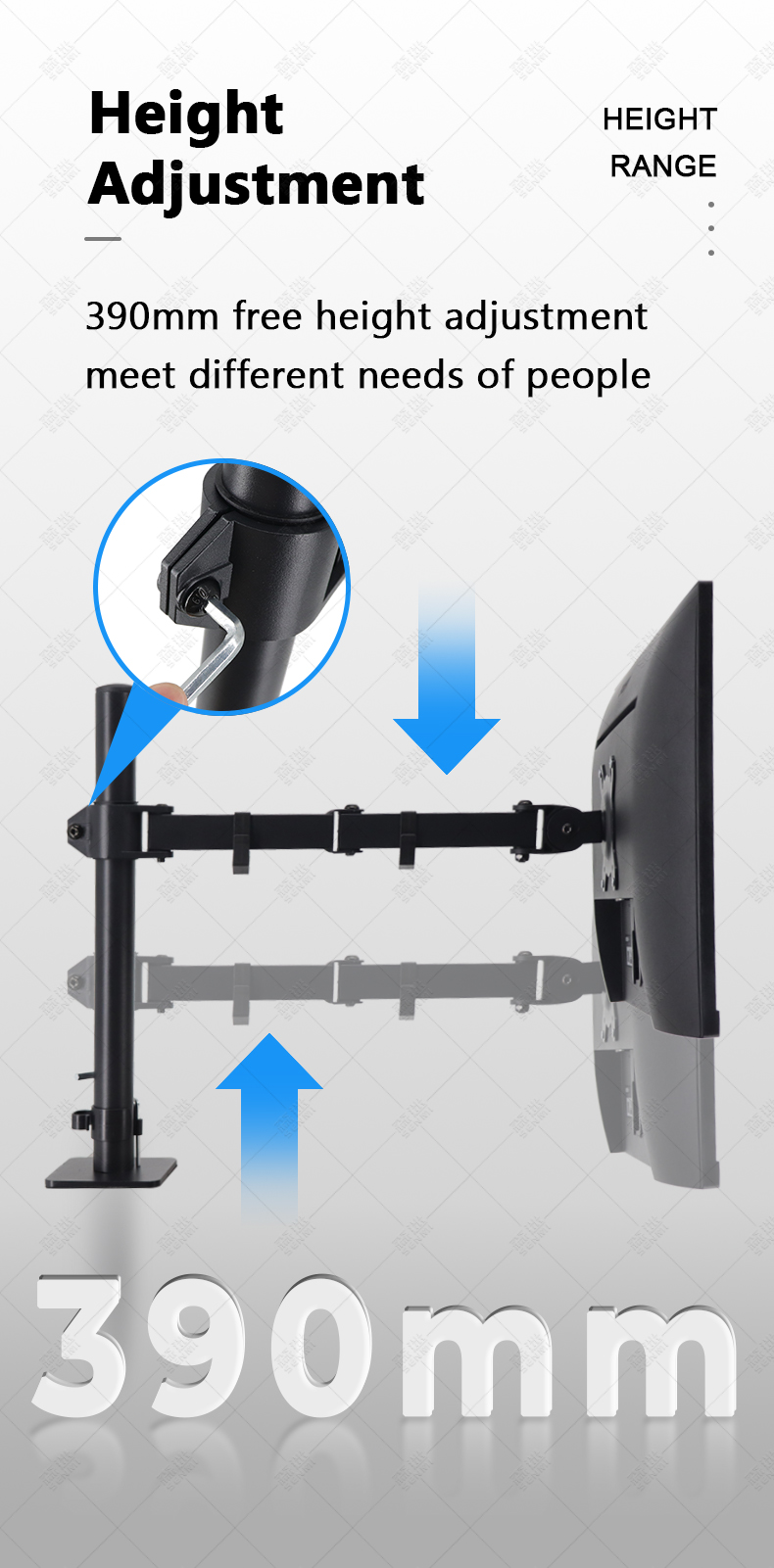 dual monitor stand