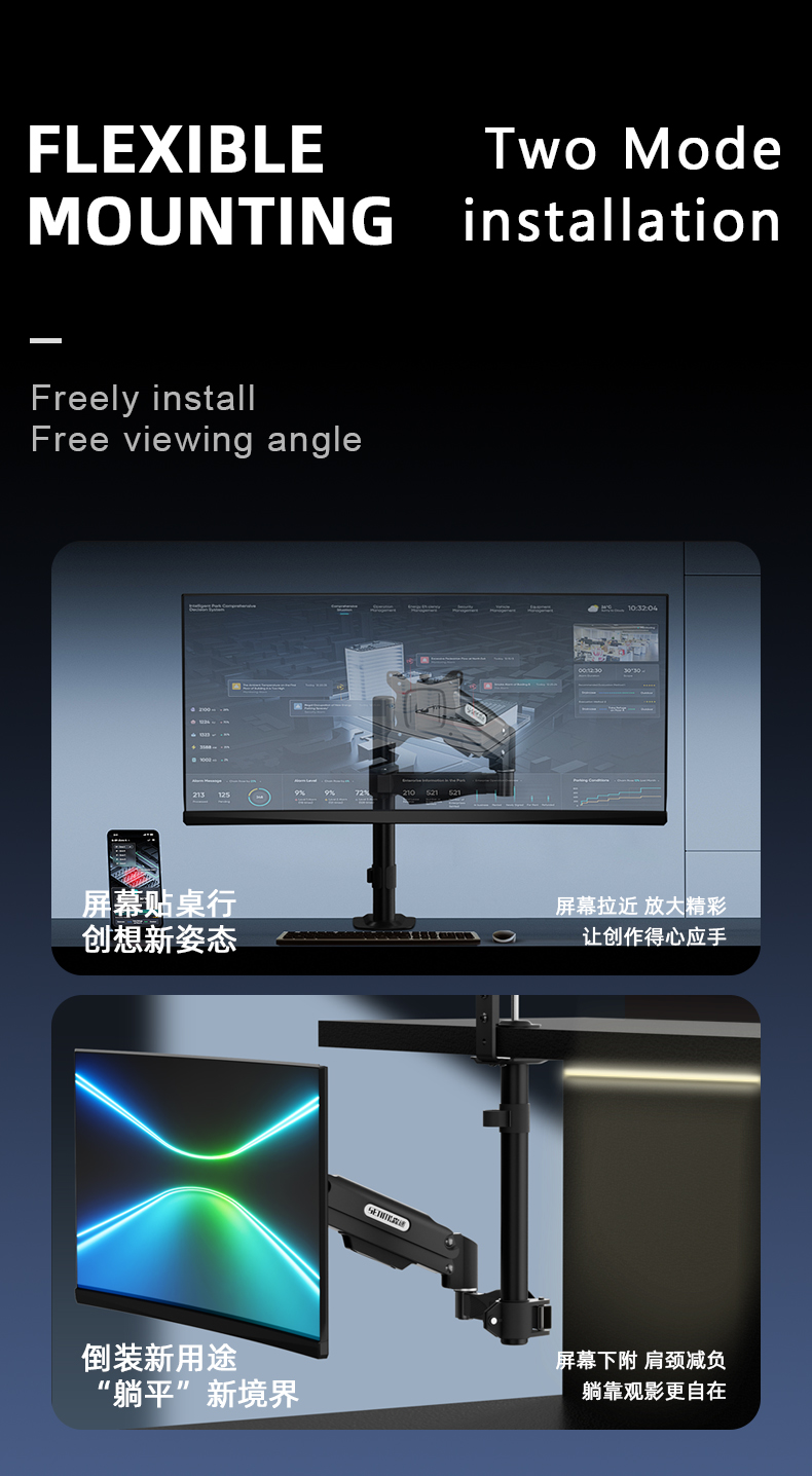 computer monitor desk mount