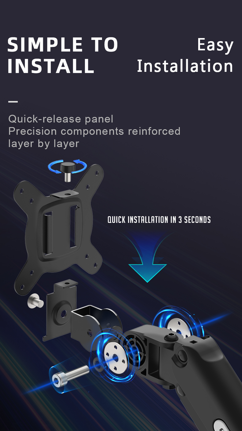 computer monitor desk mount