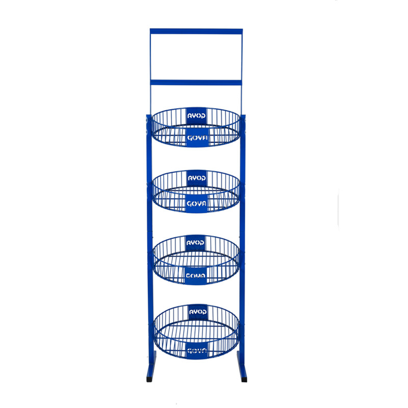 4 Tiers Wire Round Basket Display Stand Manufacturers, 4 Tiers Wire Round Basket Display Stand Factory, Supply 4 Tiers Wire Round Basket Display Stand Retail Solution