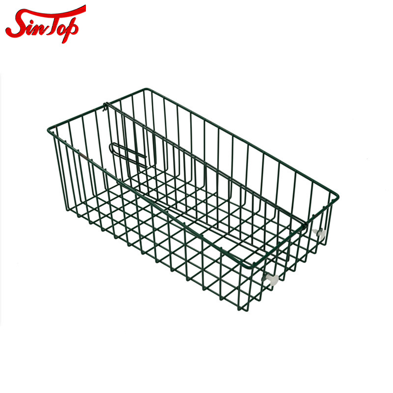 Rectangular Wire Food Basket With Divider