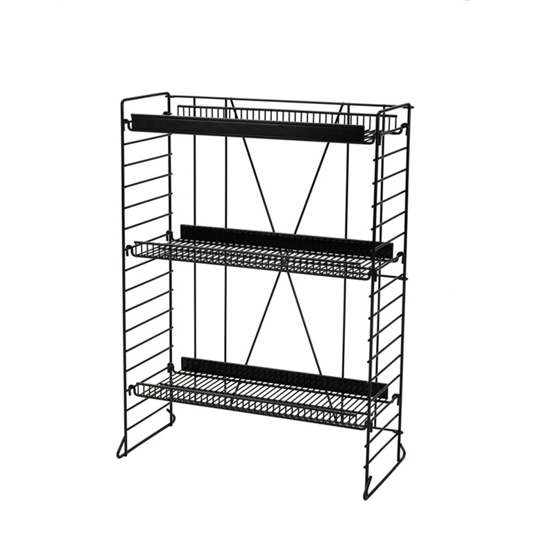 3 Tiers Wire Basket Display Stand