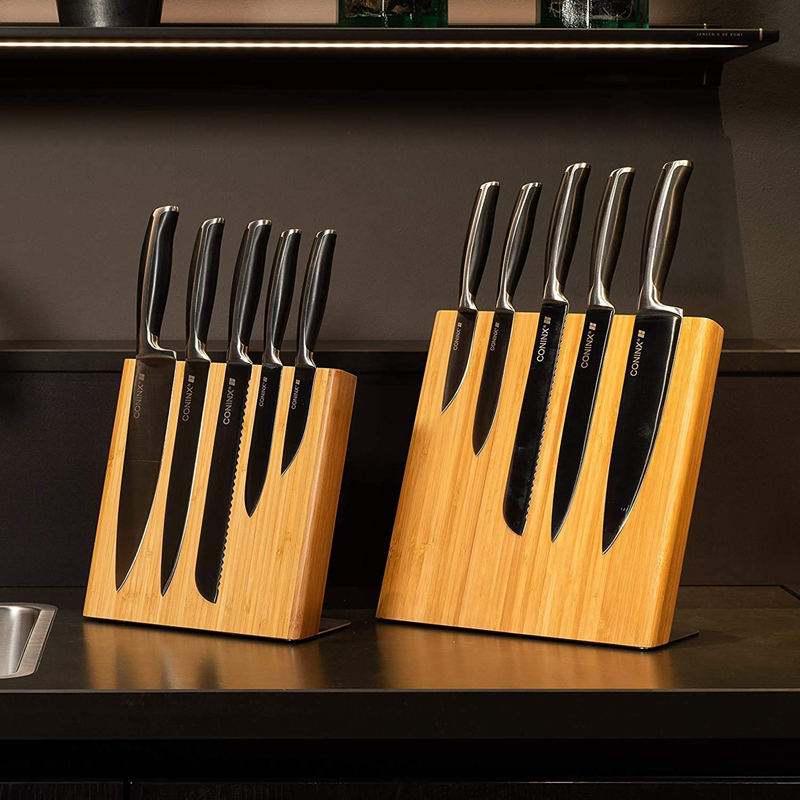 Китай Кухонная бамбуковая прочная магнитная подставка для ножей, производитель
