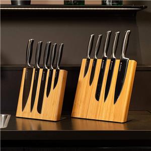 ที่วางมีดแม่เหล็กไม้ไผ่สำหรับห้องครัว