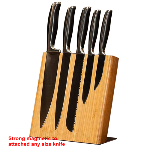Natural bamboo magnetic knife holer