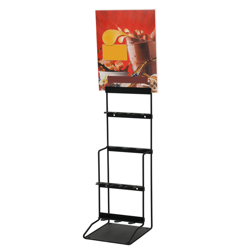 Counter Top 6 Bottles Drink Stand Rack