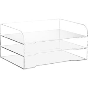 Khay chứa tệp mở đầu A3 trong suốt Giá đỡ hộp acrylic trong suốt 3 lớp đến 6 lớp