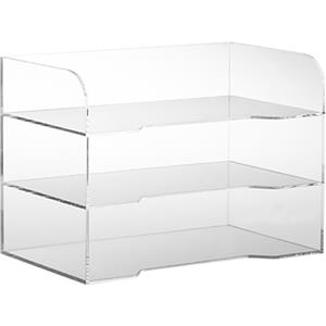 Kệ máy tính để bàn A5 nhỏ trong suốt 3 lớp đến 5 lớp