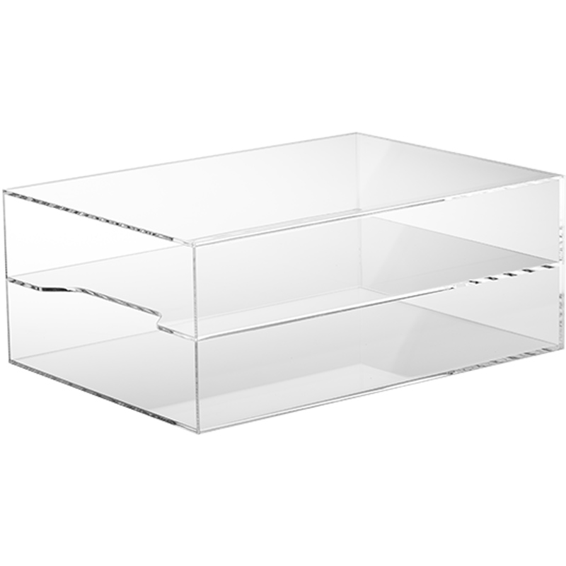 Large A4 vertical Clear Acrylic box 2sections to 6sections