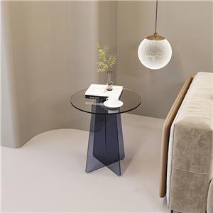 Runder Acrylsofa-Kaffee-Beistelltisch bunt