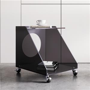 Schlichter Nachttisch aus Acryl im minimalistischen Design