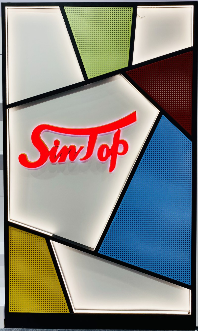 display fixture of company brand image
