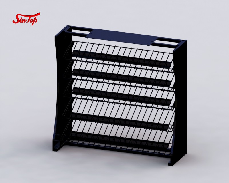 Metal display racks