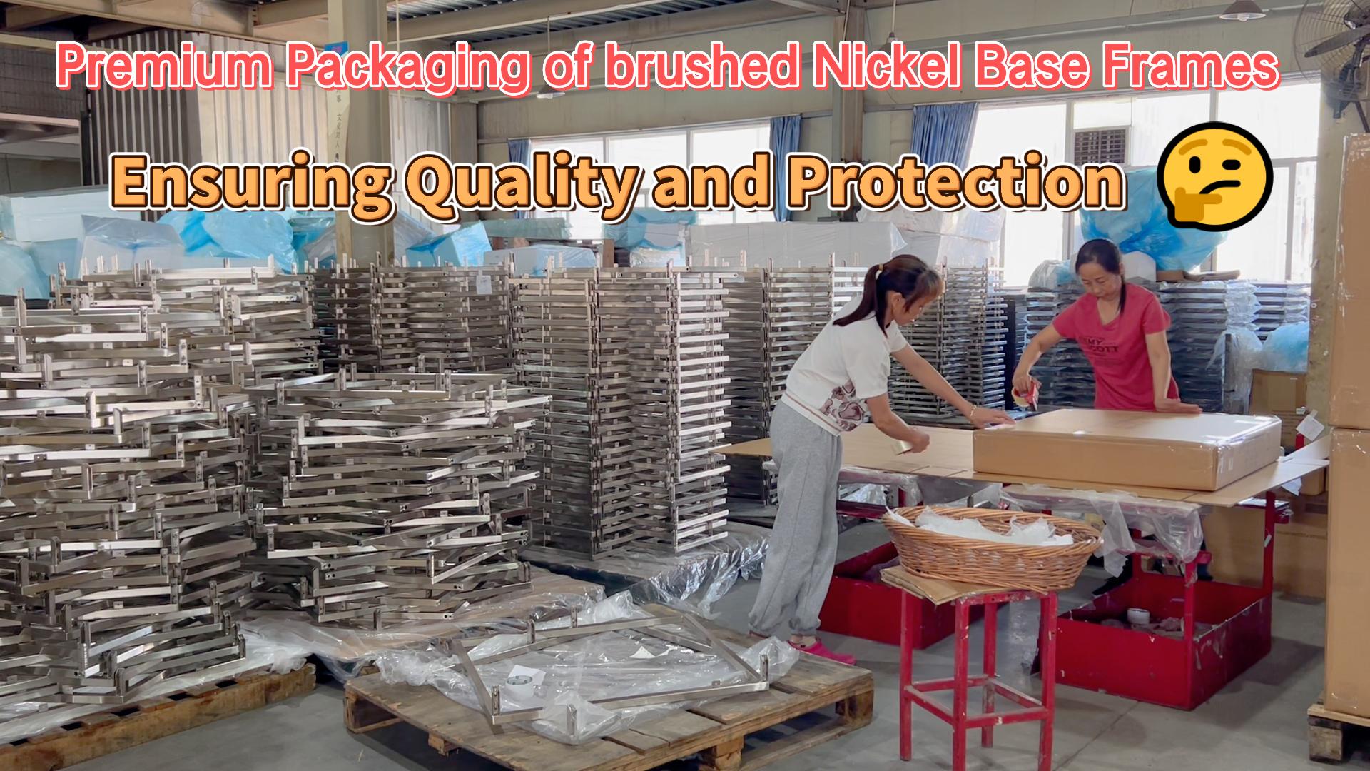 Премиум-упаковка опорных рам из матового никеля