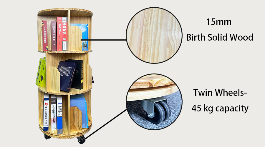 3 Tier Wooden bookshelf