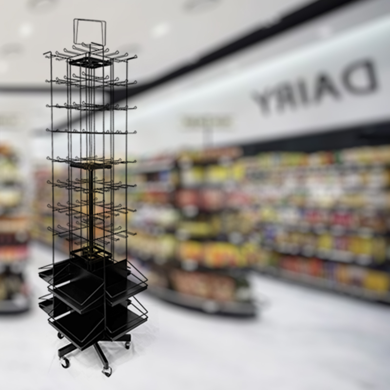 Dynamic 5-Wheel 360° Rotating Display Stand with Multi-Tier Design Manufacturers, Dynamic 5-Wheel 360° Rotating Display Stand with Multi-Tier Design Factory, Supply Dynamic 5-Wheel 360° Rotating Display Stand with Multi-Tier Design Retail Solution