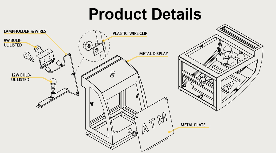 Sturdy Durability Metal Display Box