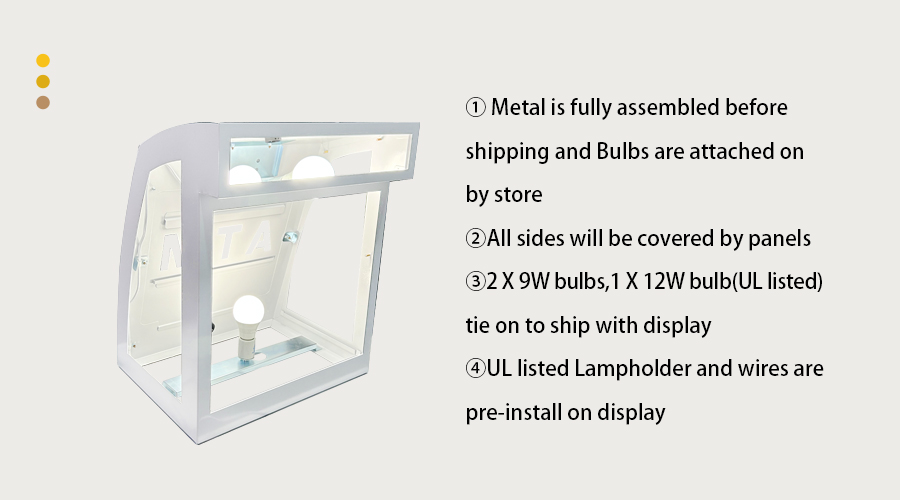 Multi-functional Design Metal Display Box
