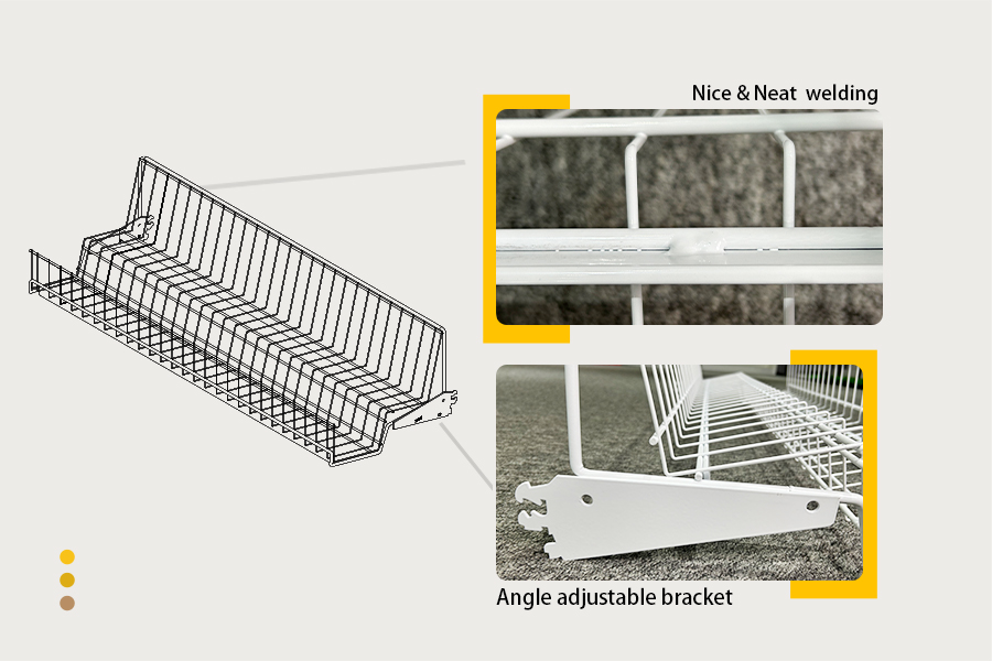 Durable Wire Basket with Brackets