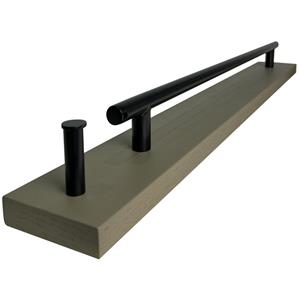 Customizable Metal and Wood Wall-Mounted Clothing Rack