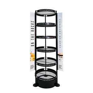 Kệ rượu vang tròn kim loại sáu tầng tùy chỉnh