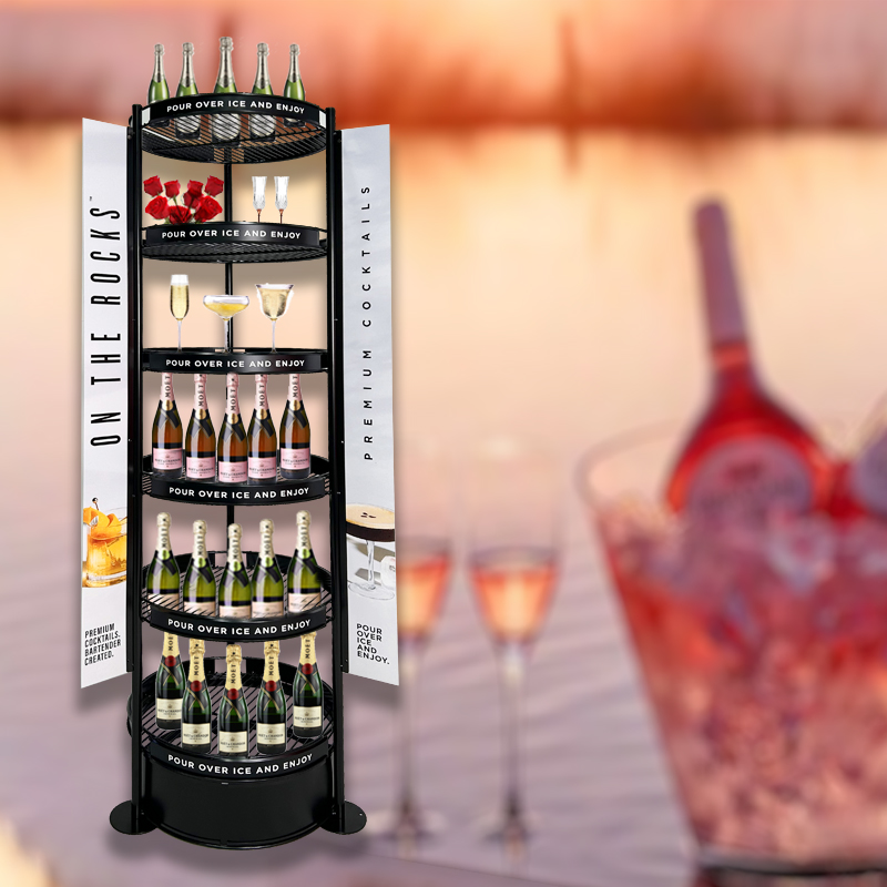 Contemporary Wine Display Stand