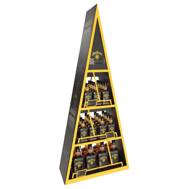 Nako-customize na Floor Standing Triangle Wine Rack
