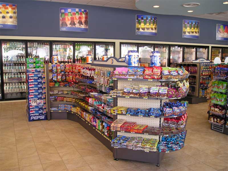 Circular Food Display Racks