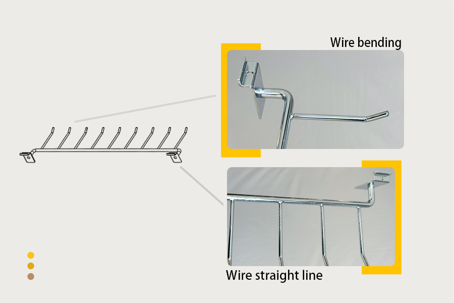 Chrome slatwall belt rack