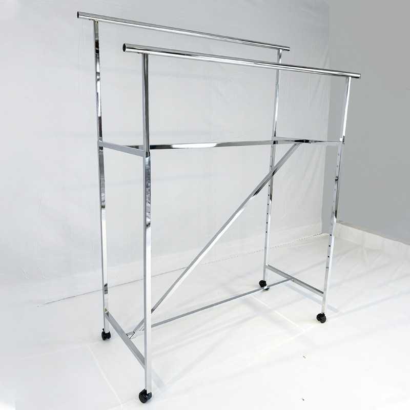 Comprar Rack para roupas de trilho duplo resistente com acabamento cromado ajustável,Rack para roupas de trilho duplo resistente com acabamento cromado ajustável Preço,Rack para roupas de trilho duplo resistente com acabamento cromado ajustável   Marcas,Rack para roupas de trilho duplo resistente com acabamento cromado ajustável Fabricante,Rack para roupas de trilho duplo resistente com acabamento cromado ajustável Mercado,Rack para roupas de trilho duplo resistente com acabamento cromado ajustável Companhia,